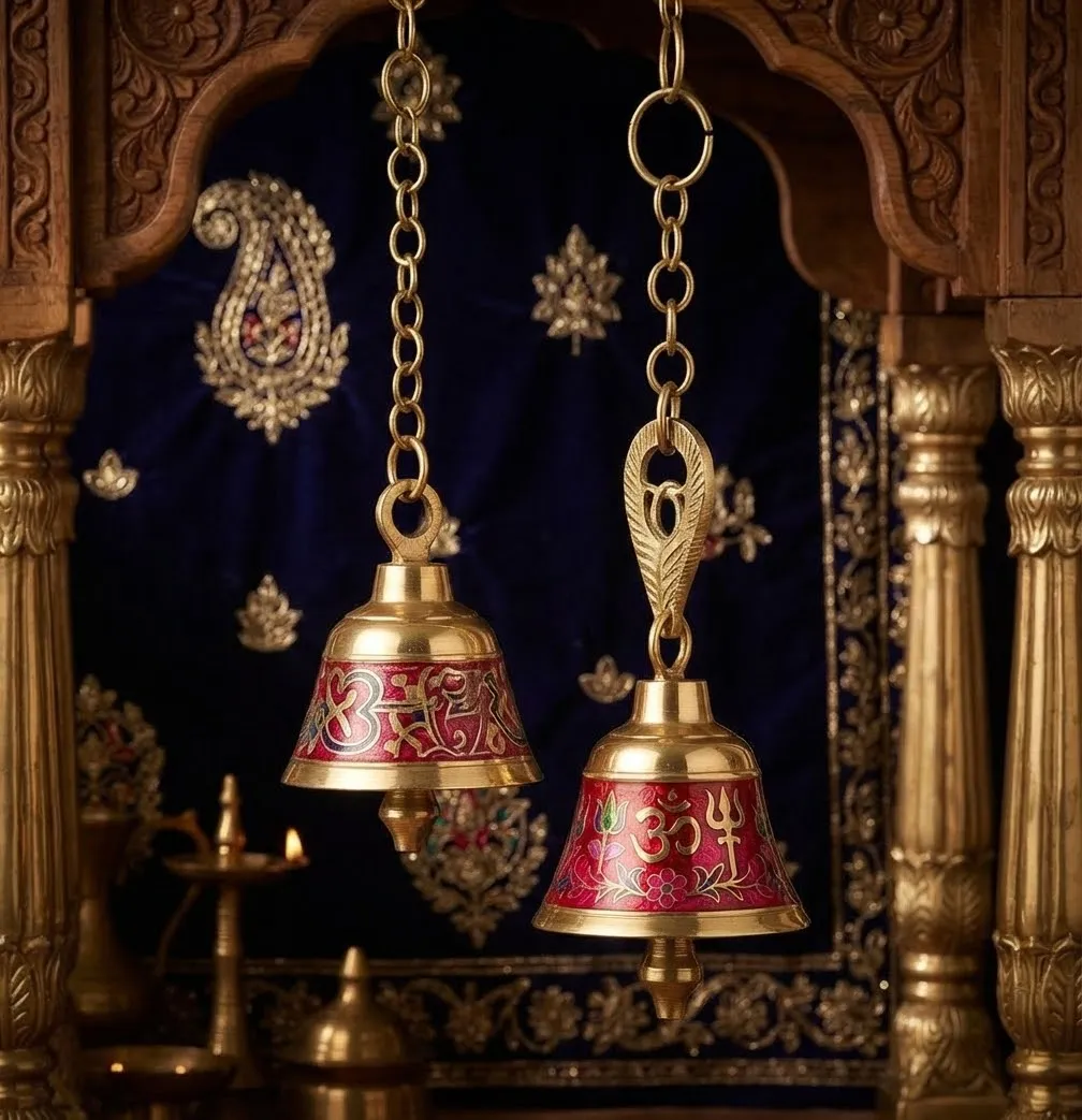 Brass Hanging Temple Bells