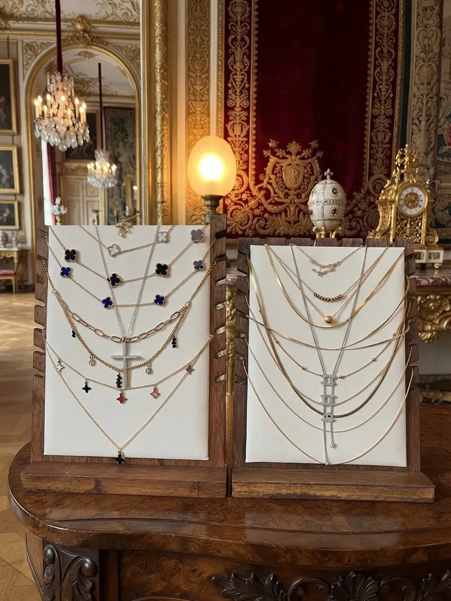 Layered Gold-Tone Necklaces, Assorted