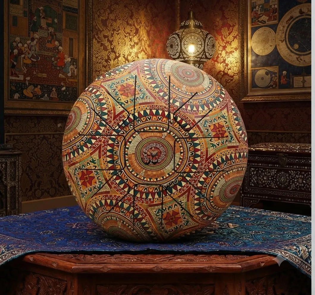 Mosaic Patchwork Orb Sculpture
