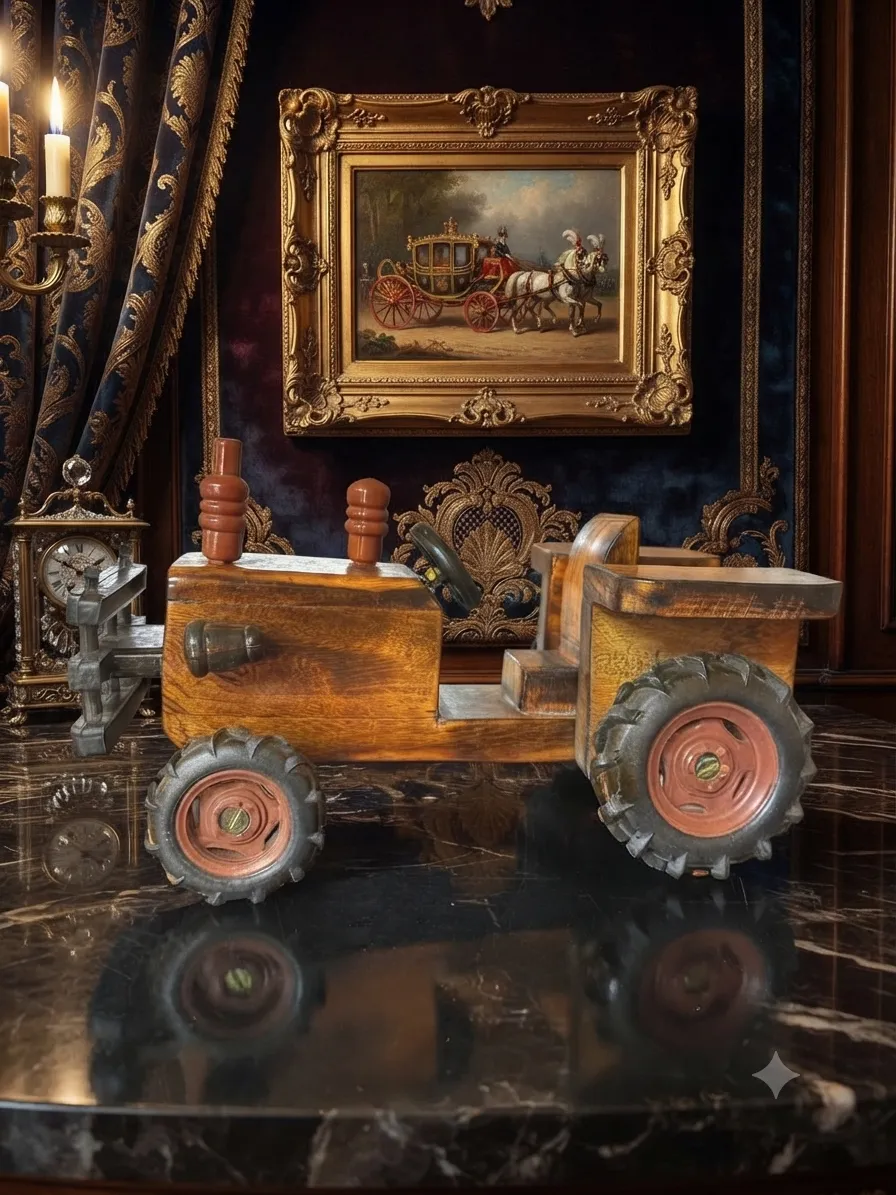 Wooden Tractor Toy
